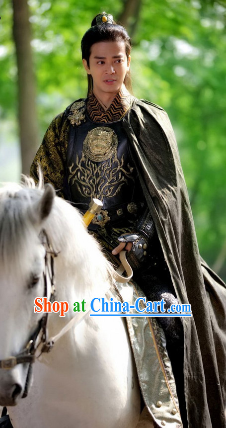 Chinese Costume Period of the Northern and Southern Dynasties Lanling Wang Ancient Chinese General Costume Complete Set for Men