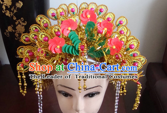 Ancient Chinese Empress Phoneix Crown Helmet Hat