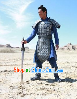 Chinese Qin Dynasty Period Ancient Terracotta Terra Cotta Armor Costumes Complete Set for Men