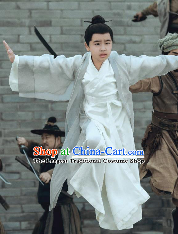 Chinese Ancient Young Hero Clothing Swordsman Costume TV Series Sword Snow Stride Taoist Garments