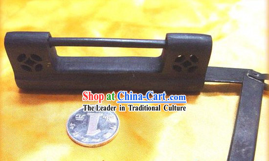 Chinese Palace Style Classic Riches and Honours Archaized Copper Lock