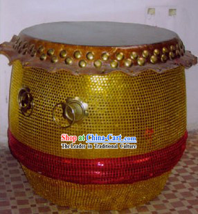 Chinese Lion and Dragon Dance Musical Instrument-Large Standing Drum