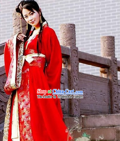 Chinese Traditional Wedding Dress Complete Set