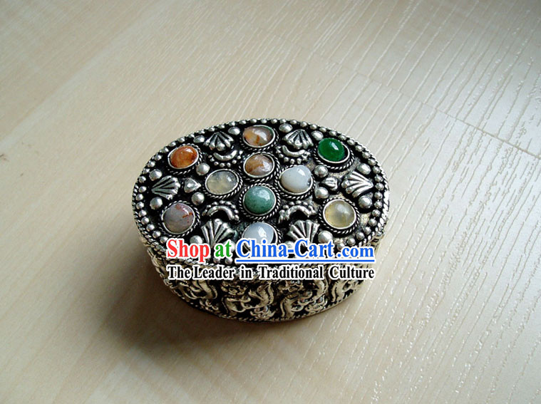 Tibet Silver Jewelry Box