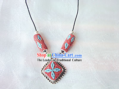 Tibet Sea Blessing Coral Necklace 2