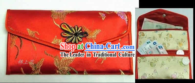 Chinese Classic Red Butterfly Purse