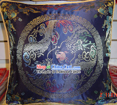 Chinese Classic Palace Dragon Silk Cushion