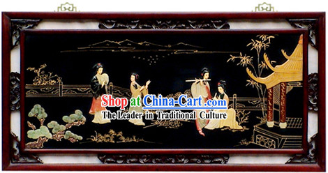 Chinese Palace Hanging Lacquer Ware Mirror Series-Ancient Four Beauties