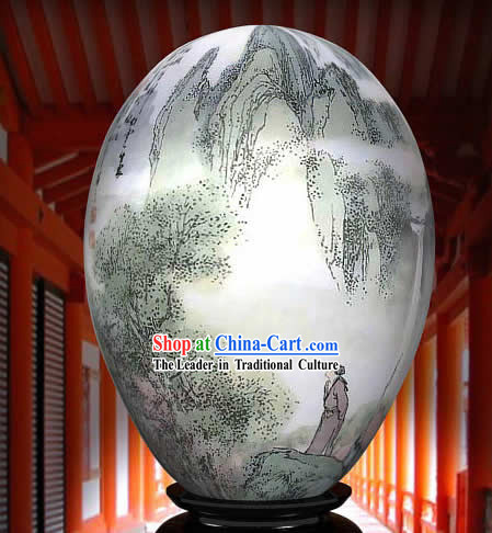 Chinese Wonders Hand Painted Colorful Egg-Li Bai Poet