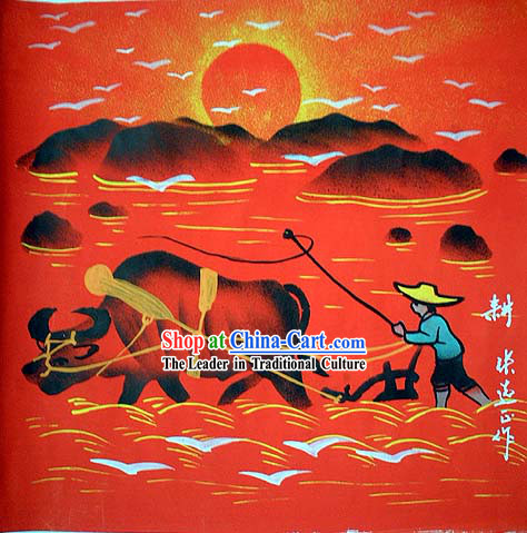 Shan Xi Folk Farmer Painting-Furrow