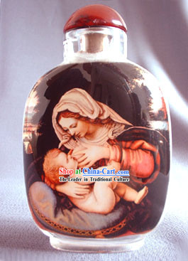 Snuff Bottles With Inside Painting Religion Series-Jesus and Virgin Mary