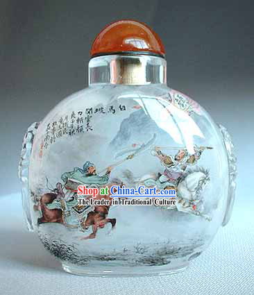Snuff Bottles With Inside Painting Characters Series-Fighting Generals 1