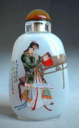 Snuff Bottles With Inside Painting Characters Series-Beauty Makeup