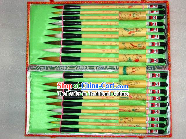 Chinese Hand Made Classic Arhat Brush Set-18 Pieces Set