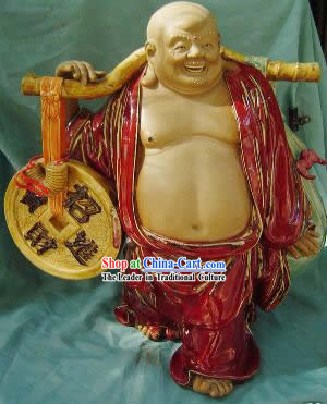 Chinese Porcelain Figurine from Shi Wan-Money Monk