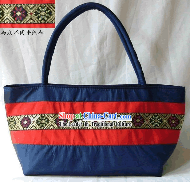 Chinese Folk Hand Weaving Satchel