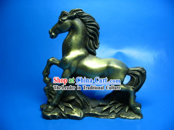 Chinese Classic Brass Galloping Horse