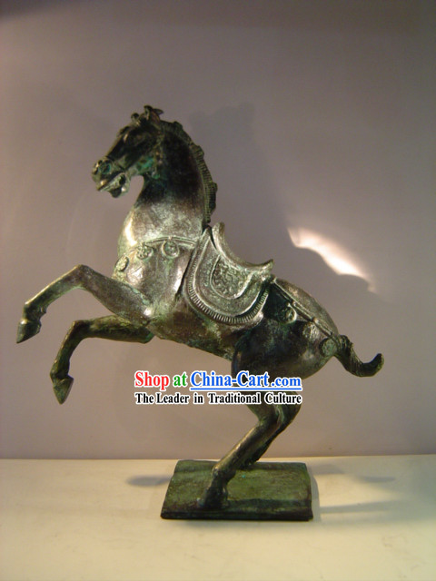 Chinese Classic Archaize Bronze Statue-Tang Dynasty Horse