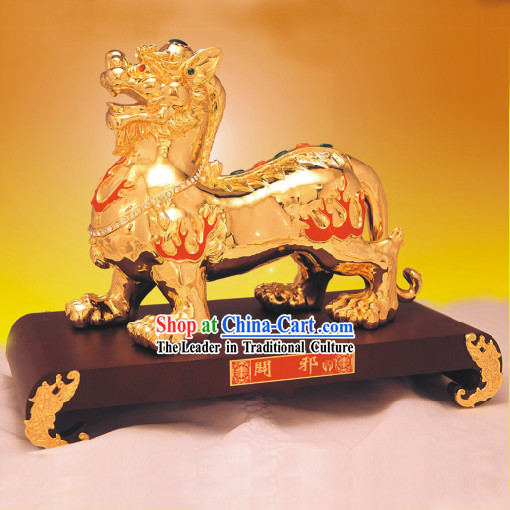 China Classic Gold Statue-Bi Xie_Avoid Evil_