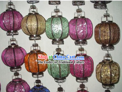 Chinese Traditional Silk Iron Lantern