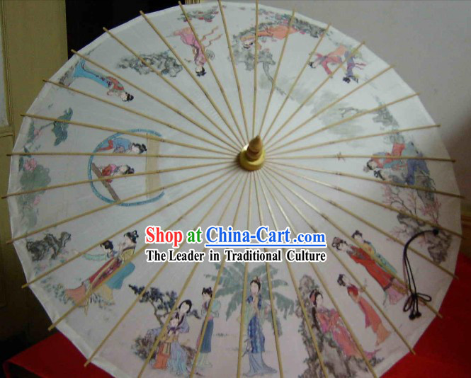 Hangzhou Classic Hand Made Ancient Story Silk Umbrella