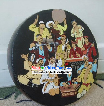 Uigur Classic Hand Painted Tambourine