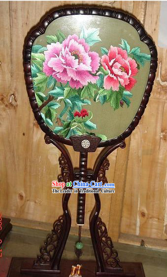 Chinese Classic High Double-Sided Embroidery Handicraft-Peony