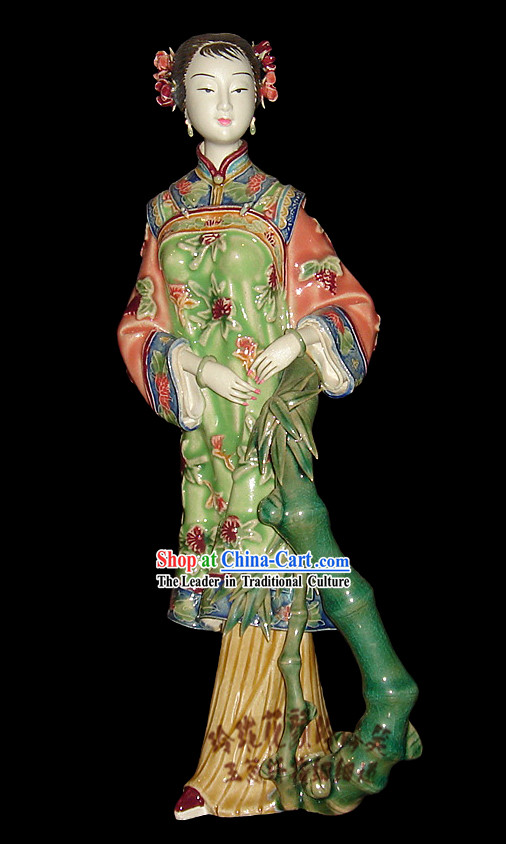 Chinese Stunning Colourful Porcelain Collectibles-Ancient Beauty