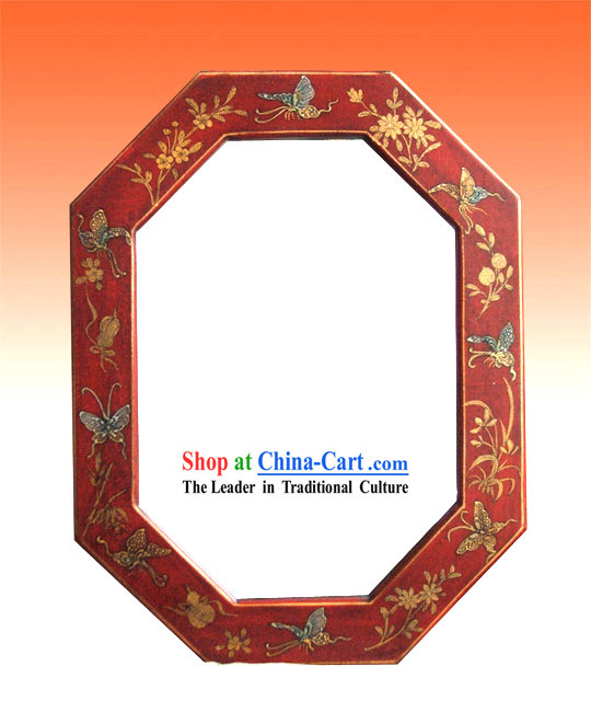 Chinese Ancient Palace Lucky Red Mirror