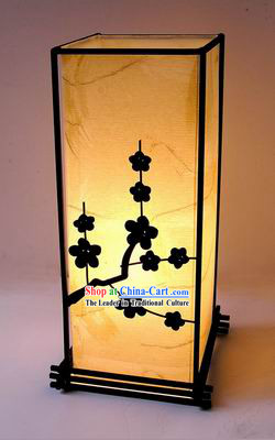 Ancient Style Plum Blossom and Moon Silk Lantern