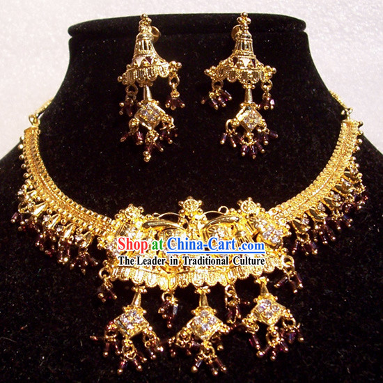 Indian Fashion Jewelry Suit-Golden Beauty