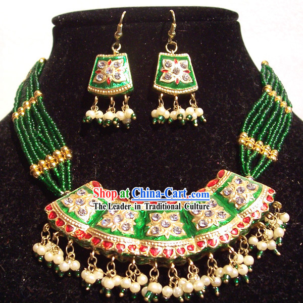 Indian Fashion Jewelry Suit-Green Prince of the Blood