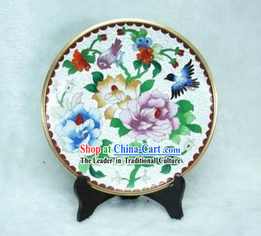 Chinese Antique Style Closionne Plate-Spring