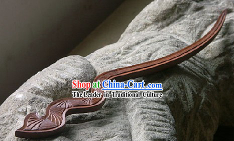 Hand Carved Chinese Traditional Walnut Hair Pin _Hairpin_- Years