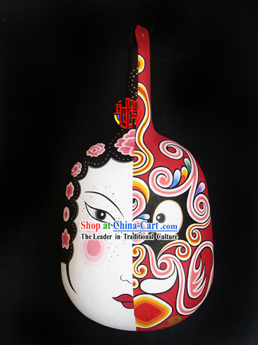 Chinese Hand Painted Du Huo Ma Shao Hanging Mask