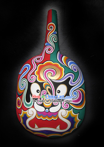 Chinese Hand Painted Du Huo Ma Shao Hanging Mask 2