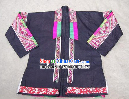 Chinese Miao Tribe Hand Embroidery Collectible-Stunning Dress for Woman