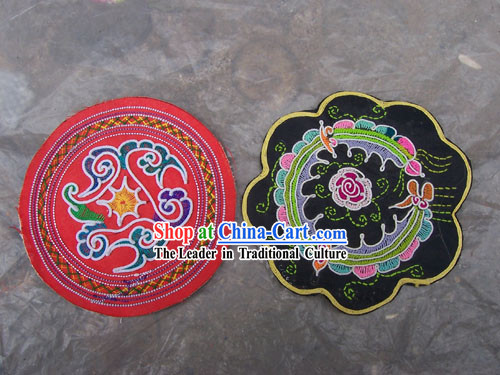 Chinese Stunning Miao Tribe Hand Embroidery CollectibleMat