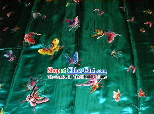 Chinese Hand Embroidery Bedcover-Butterfly World