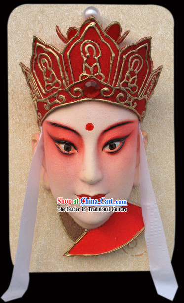 Handcrafted Peking Opera Mask Hanging Decoration - Monk Tang Seng of Western Journey