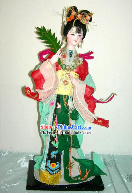 Handmade Peking Silk Figurine Doll - Luo Shen