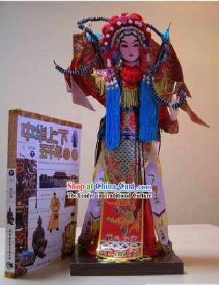 Handmade Peking Silk Figurine Doll - Mu Guiying