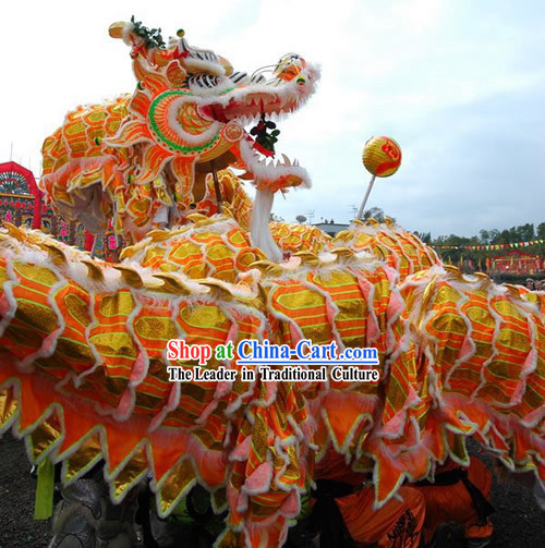 Supreme Best Dragon Dance Costumes Complete Set for Business Opening and Happy Event Celebrations