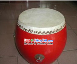 Chinese Traditional 26.6cm Diameter Red Drum