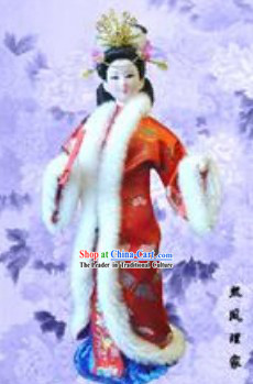 Handmade Peking Silk Figurine Doll - Wang Xifeng in Dream of the Red Chamber