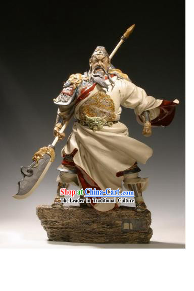 Chinese Classic Shiwan Ceramics Statue Arts Collection - Bravest