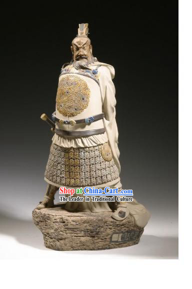 Chinese Classic Shiwan Ceramics Statue Arts Collection - Emperor