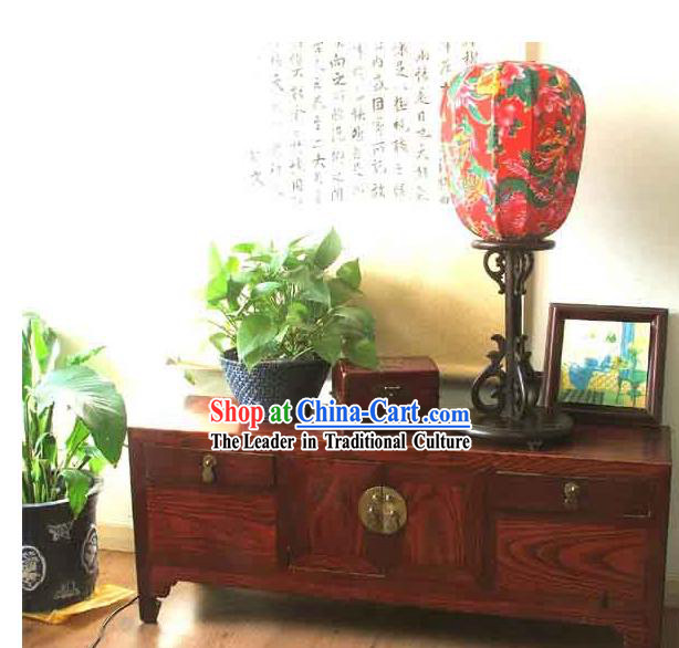 26 Inches Height Archaize Chinese Walnut Dragon and Phoenix