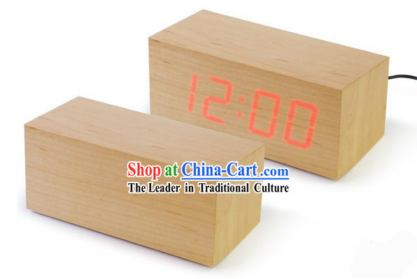 Mysterious Wood LED Clock - Christmas and New Year Gift