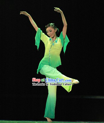 Chinese Color Transition Dance Costumes